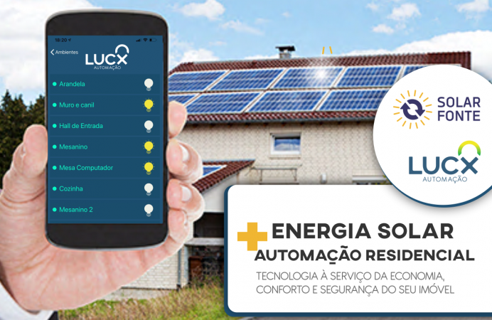 Energia solar + automação residencial = conforto e economia elevada à máxima potência